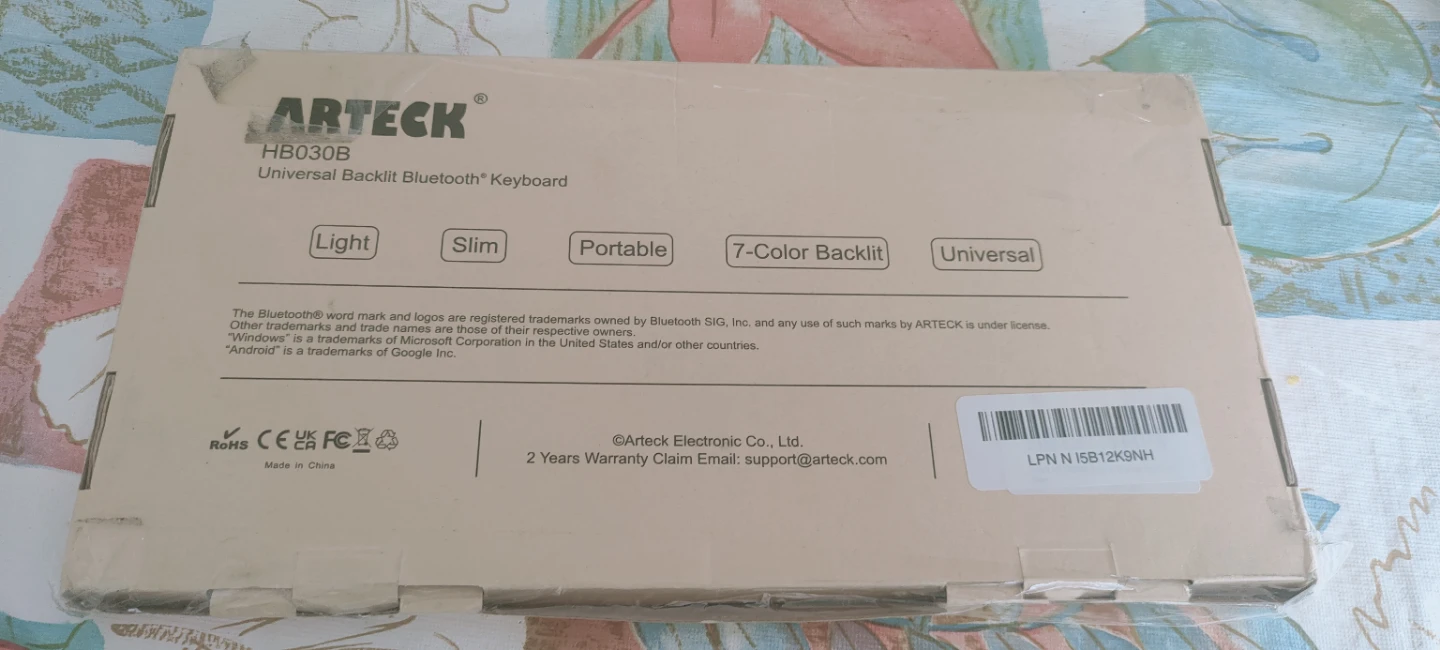 ARTECK HB030B Universal Backlit Bluetooth Keyboard - photo 4