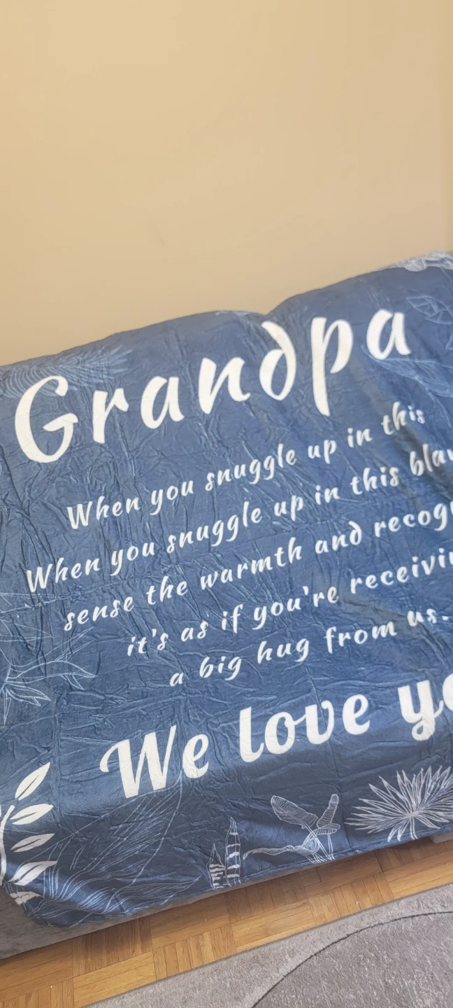 Grandpa "We Love You" Throw Blanket - photo 2