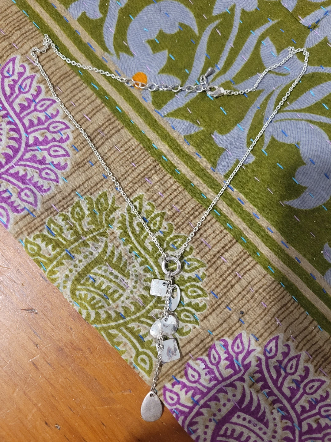 Silver-tone Pendant Necklace (Lowest Price I'm Going)
