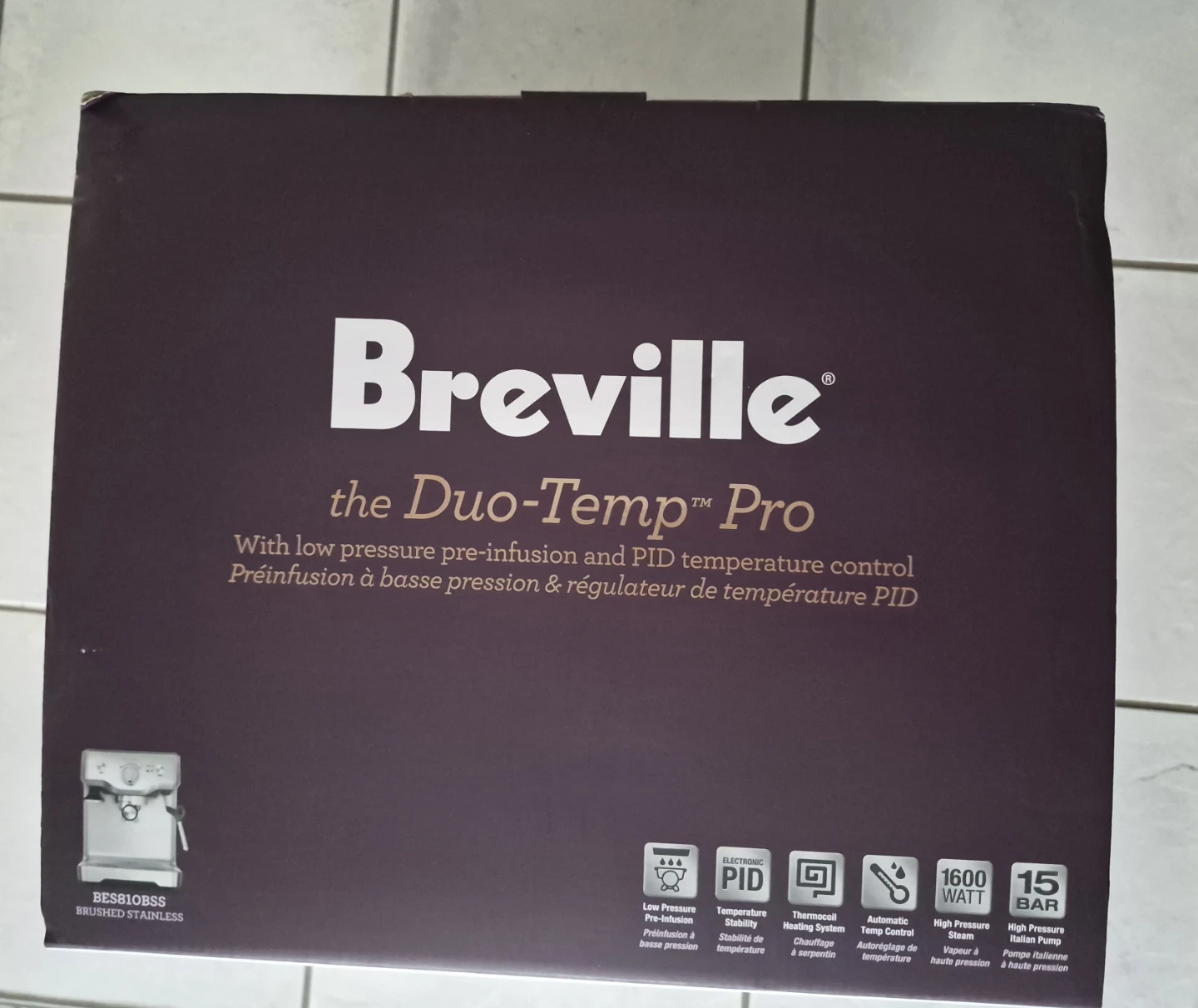 NEW Breville Duo Temp Pro Espresso Machine - photo 3