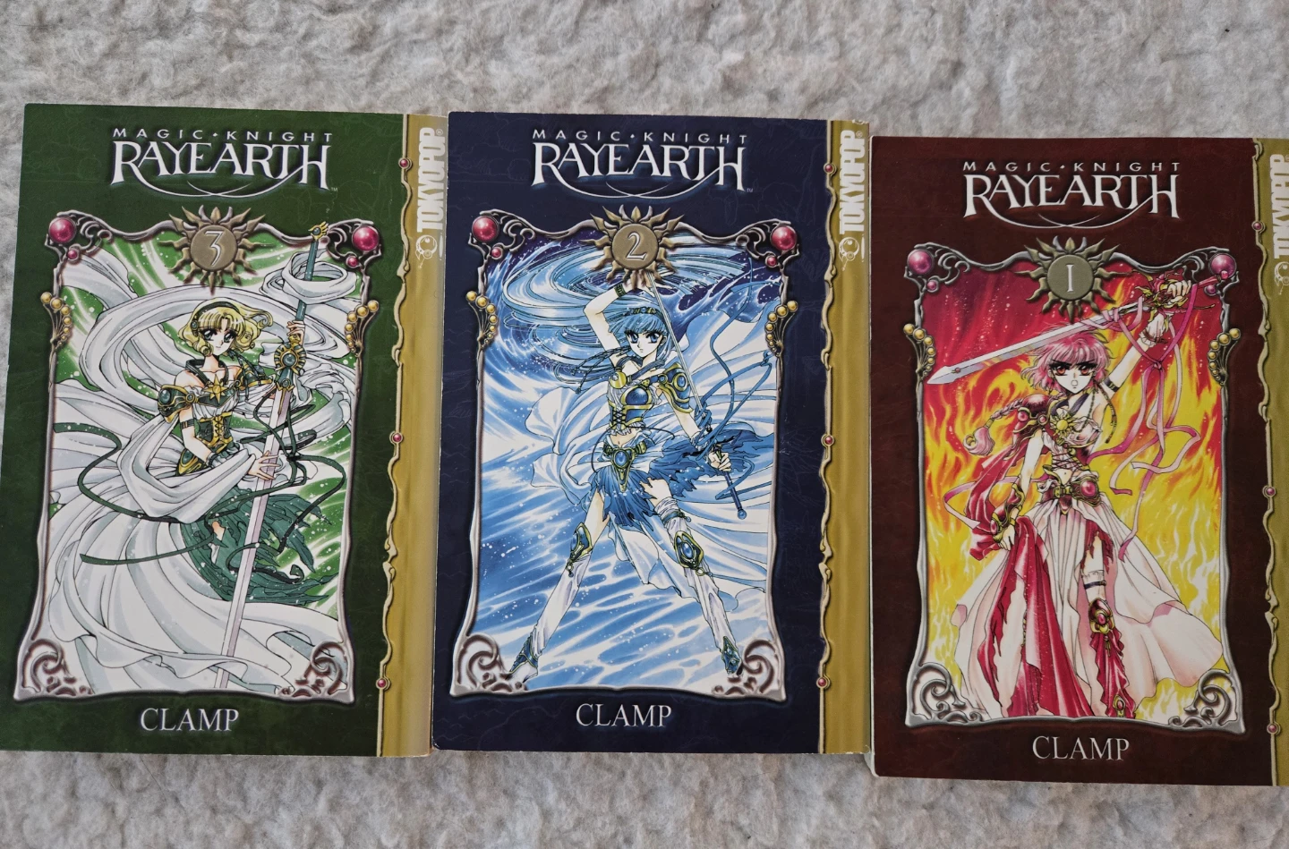Magic Knight Rayearth Manga Volumes 1-3