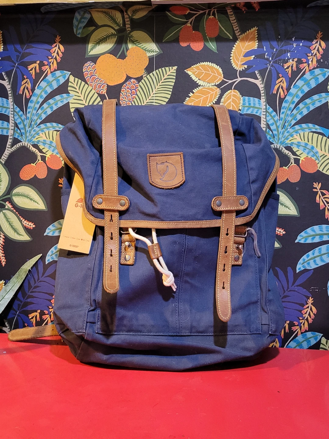 Fjällräven Kånken Backpack Navy Blue Canvas