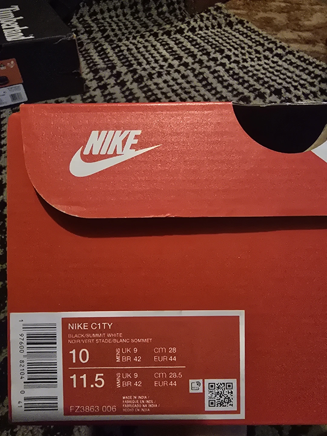 Nike C1TY Men's Black Sneakers - Size 10 (US)