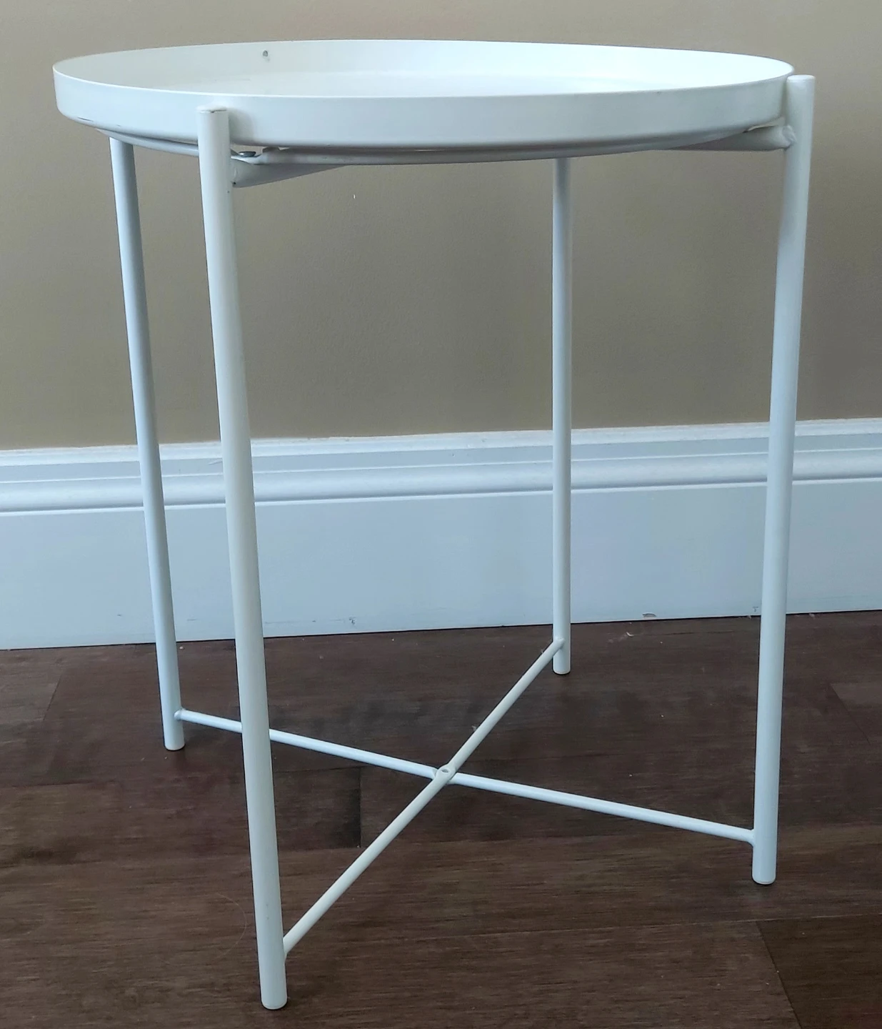 IKEA White GLADOM Side Table - photo 4