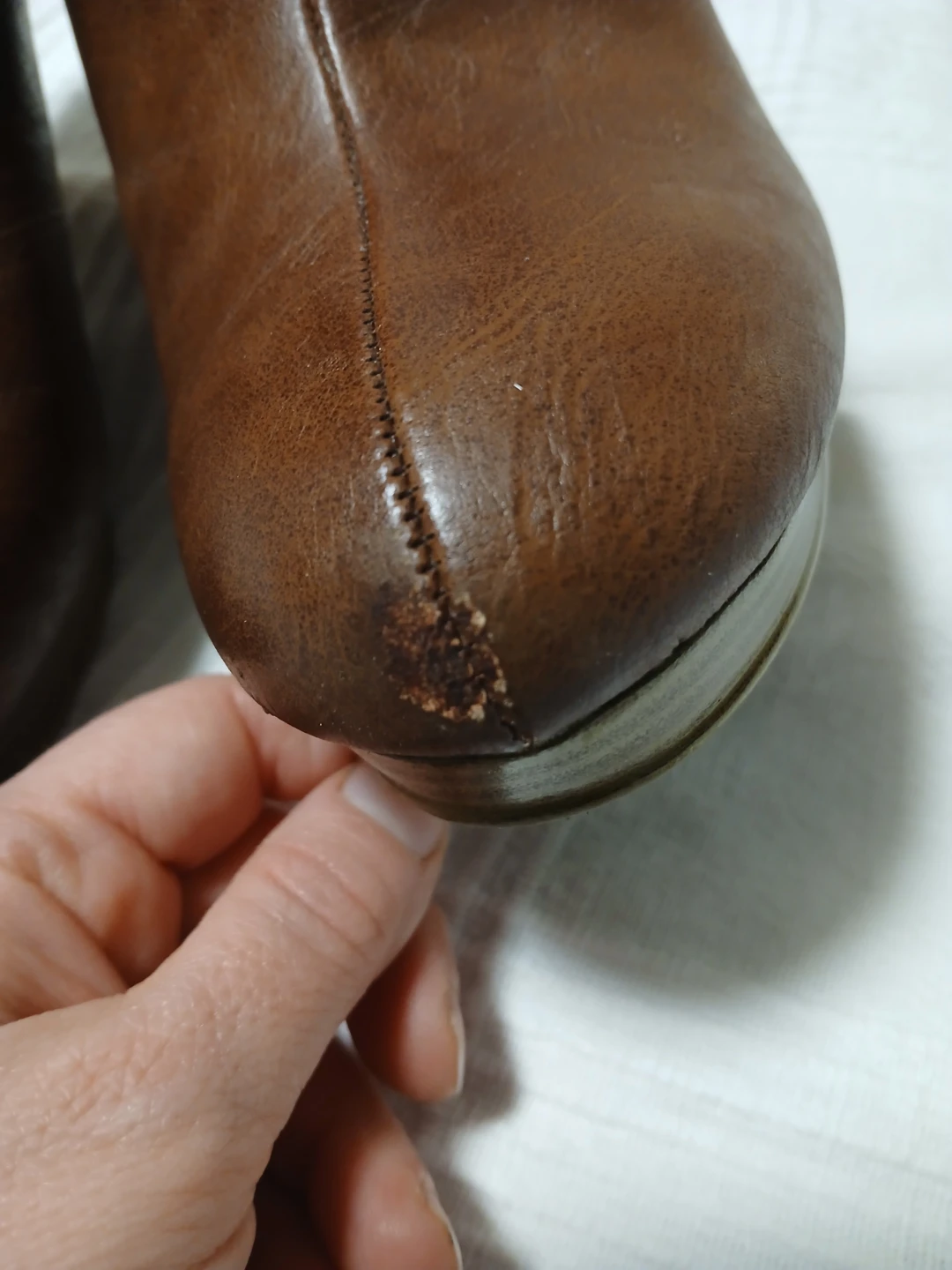 🏆Brown Ankle Boots with Buttons - Size 8.5 - photo 3
