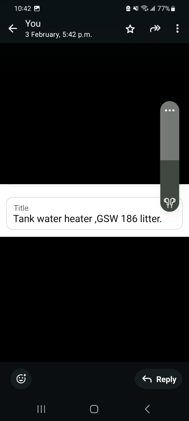 GSW 186 litre tank water heater - photo 4