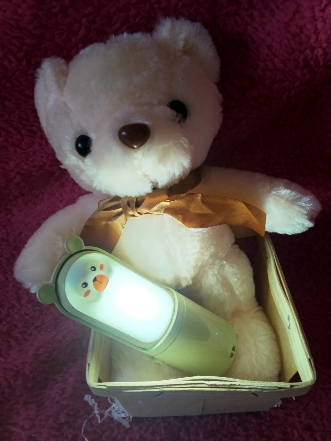 Cute Bear Portable Mini Fan with Light - photo 3
