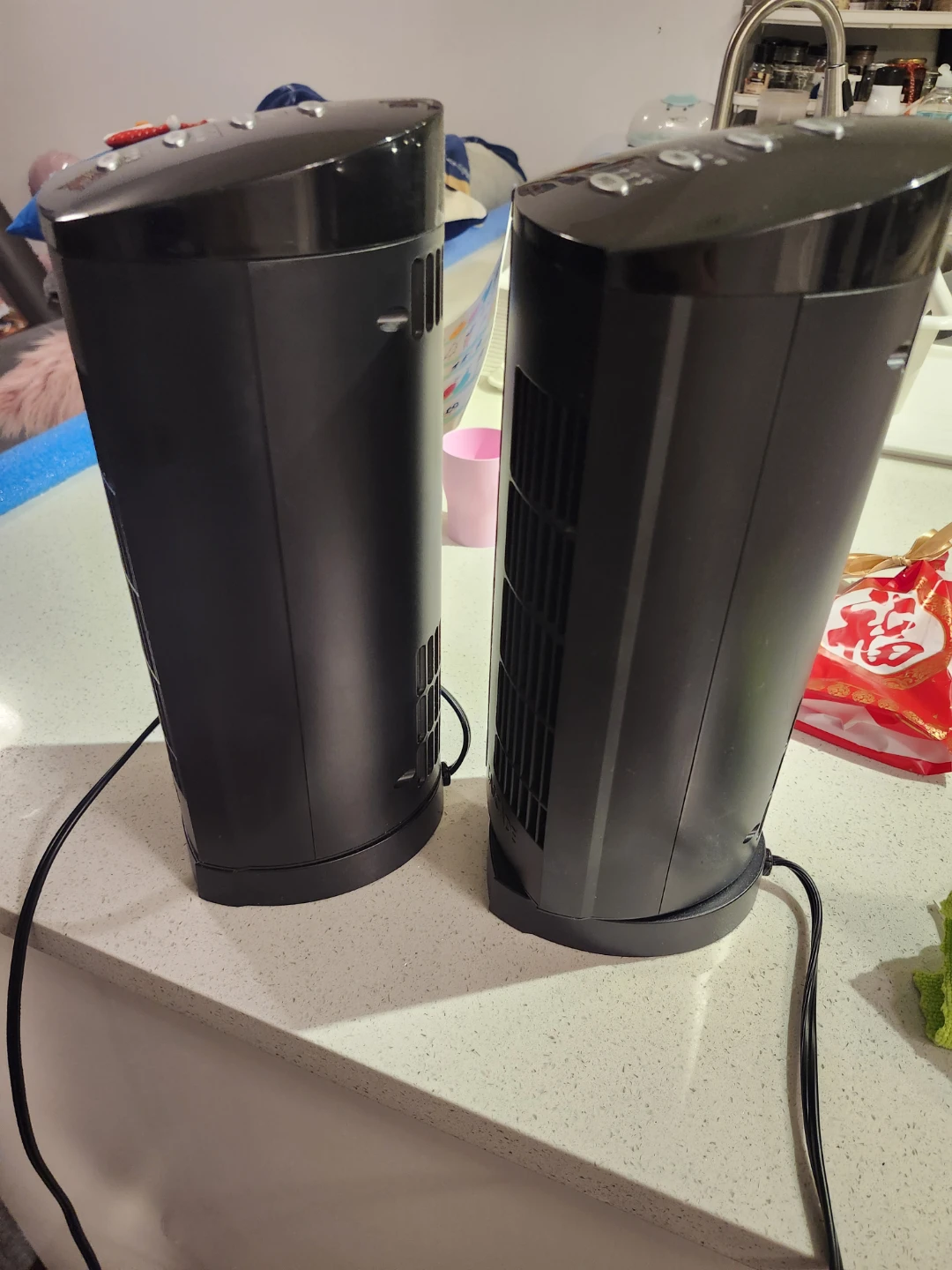 Two Black Tower Fans - photo 2
