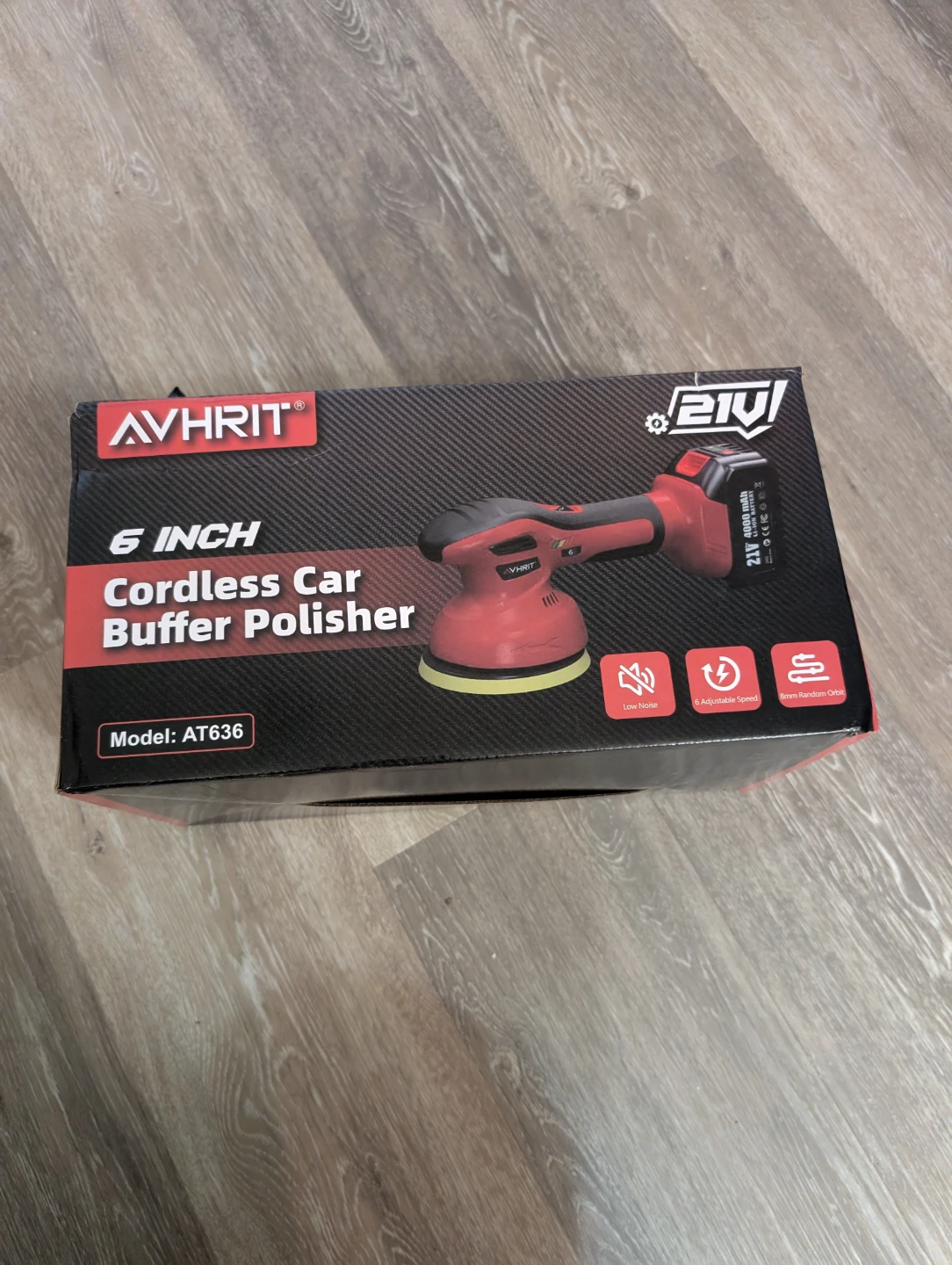AVHRIT 6 Inch Cordless Car Buffer Polisher Kit AT636 - photo 2