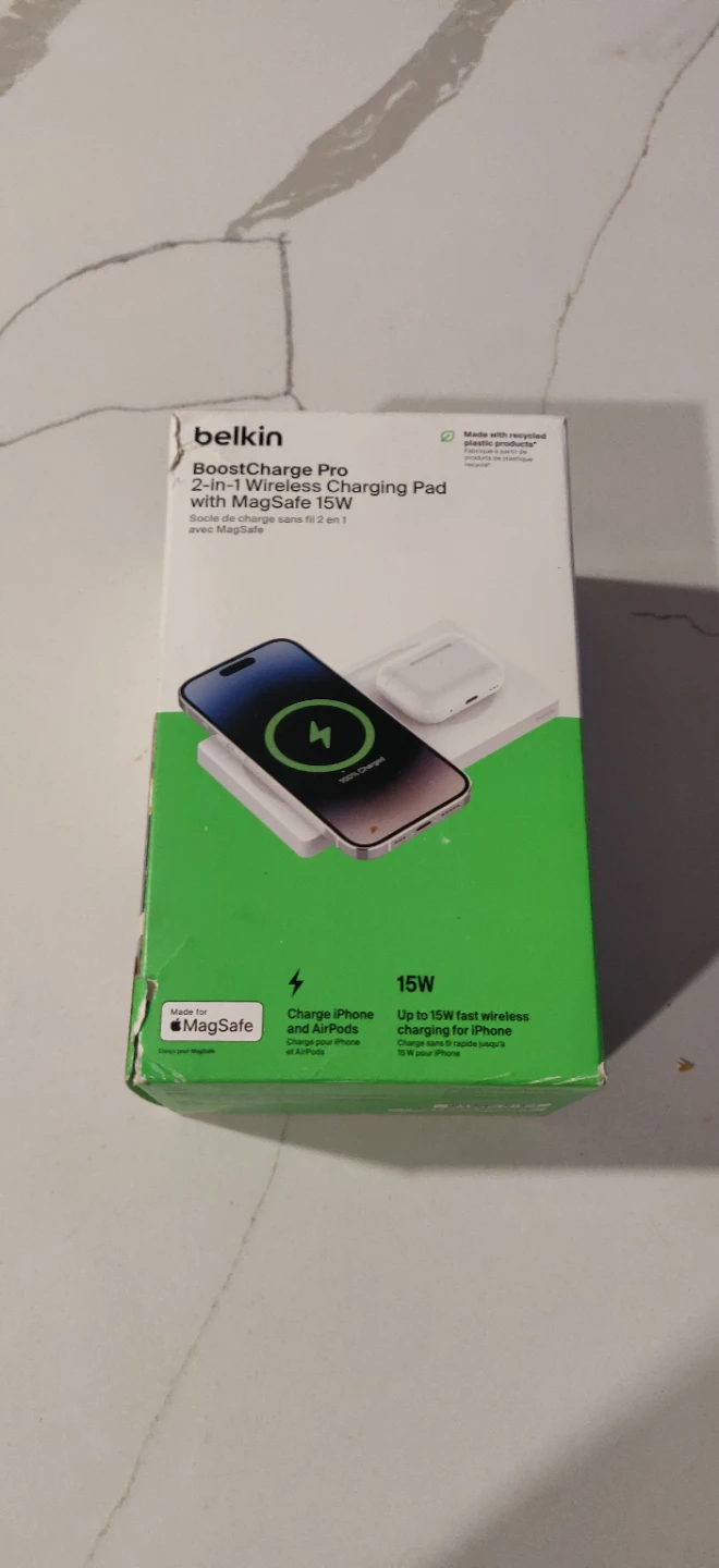 Belkin BoostCharge Pro 2-in-1 Wireless Charging Pad. 15W