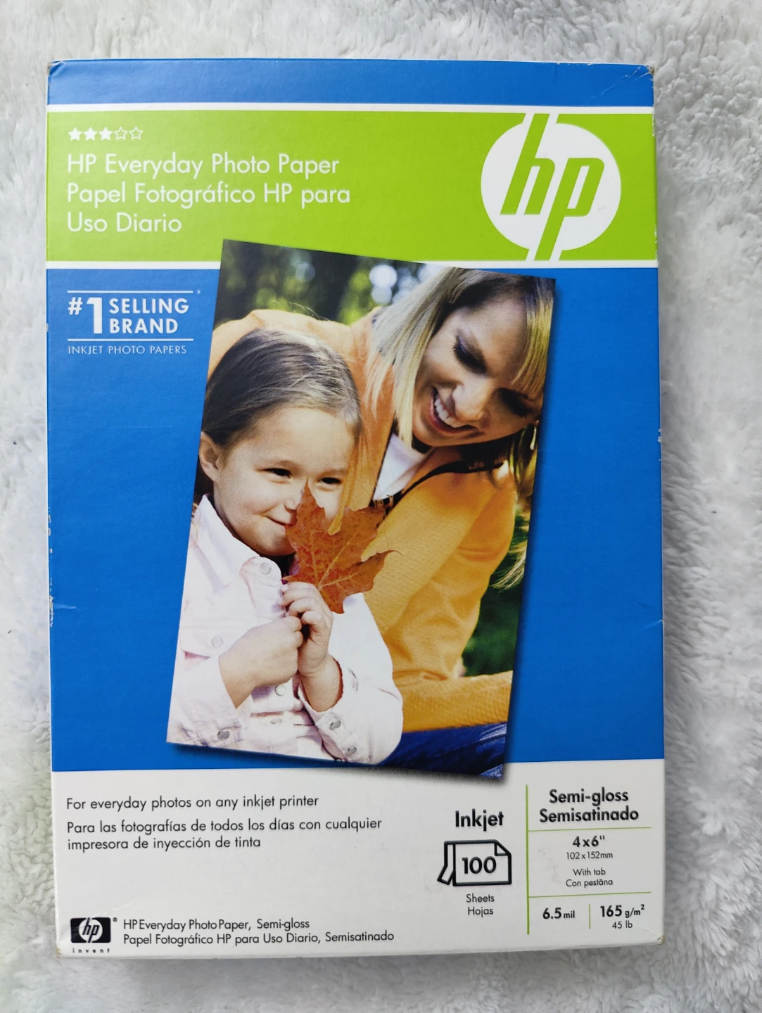HP Everyday Photo Paper, Semi-Gloss, 4x6 100 Sheets