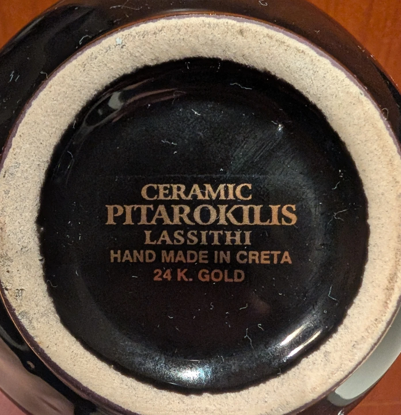 Handmade Ceramic Pitarokilis Vase with 24K Gold Accents - photo 5