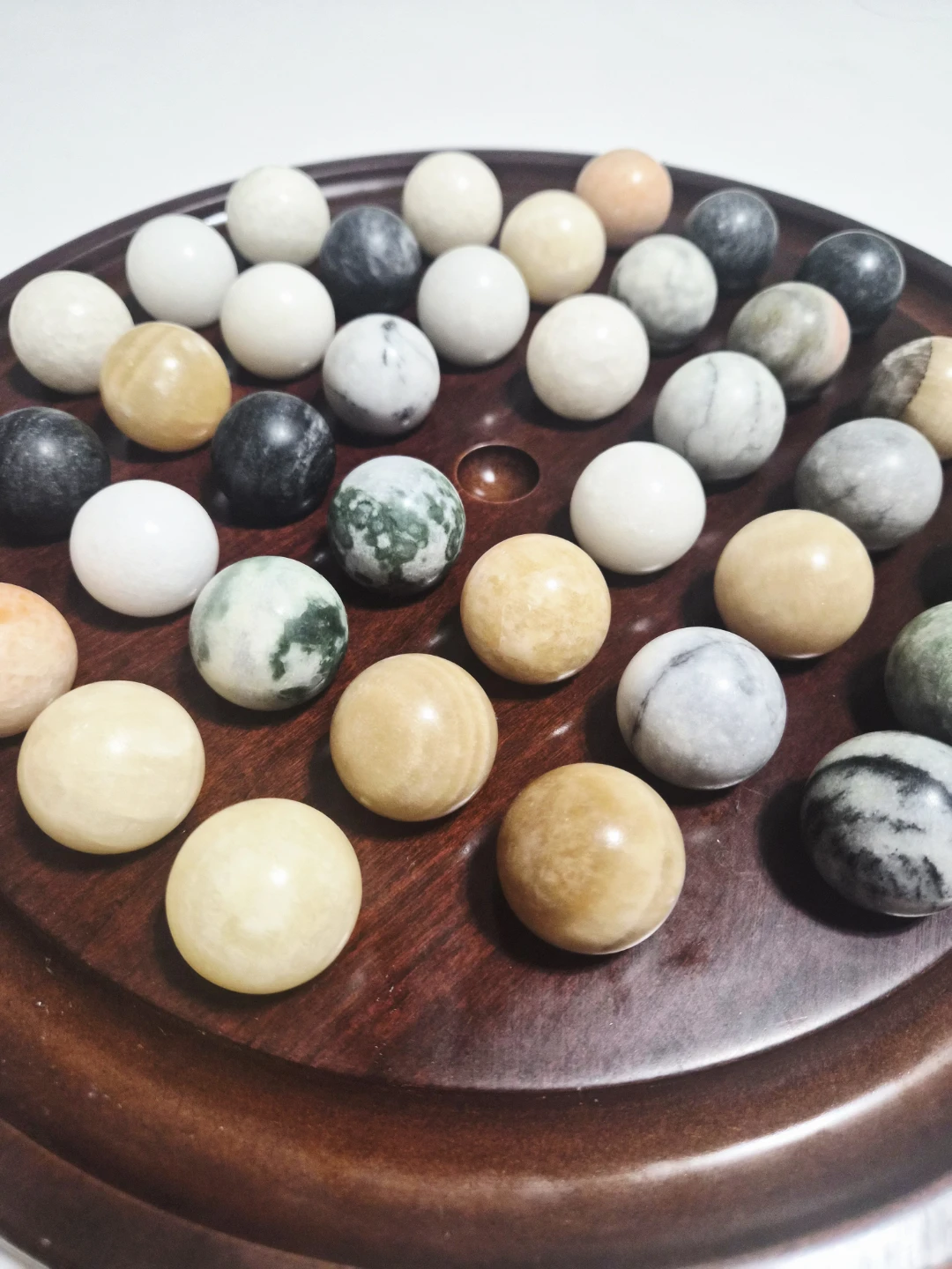 😍 Solitaire Game Board with Marble Marbles - photo 2