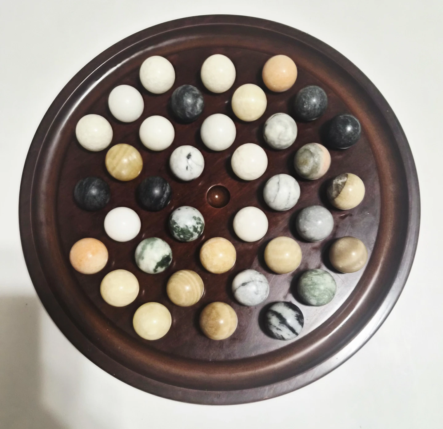 😍 Solitaire Game Board with Marble Marbles - photo 3