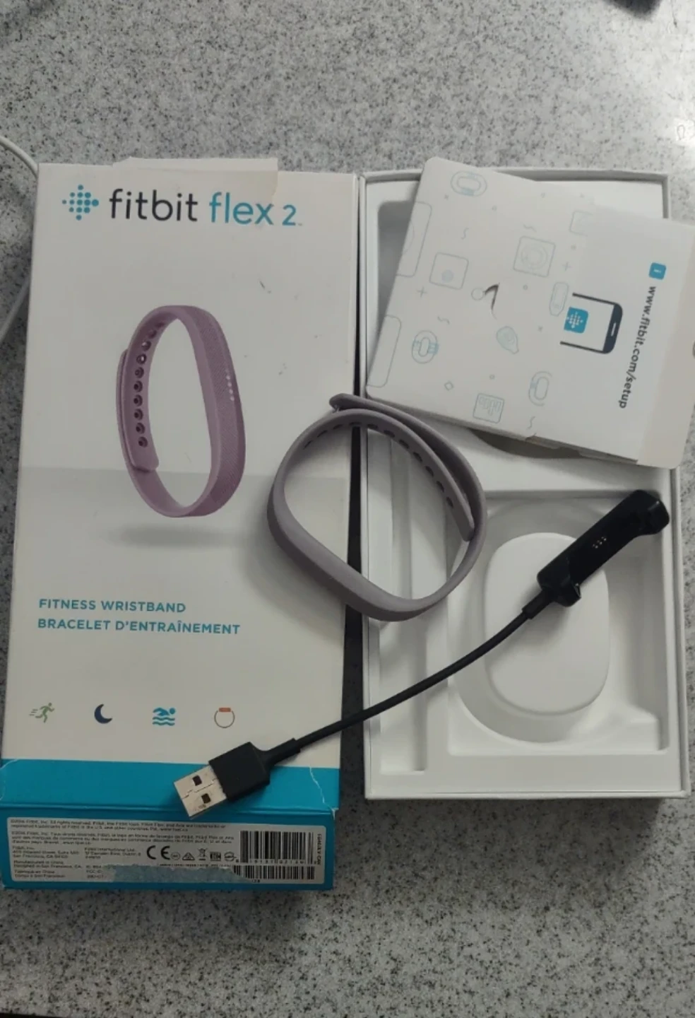 (NEW) Fitbit Flex 2 Fitness Wristband  & charging cable - photo 2