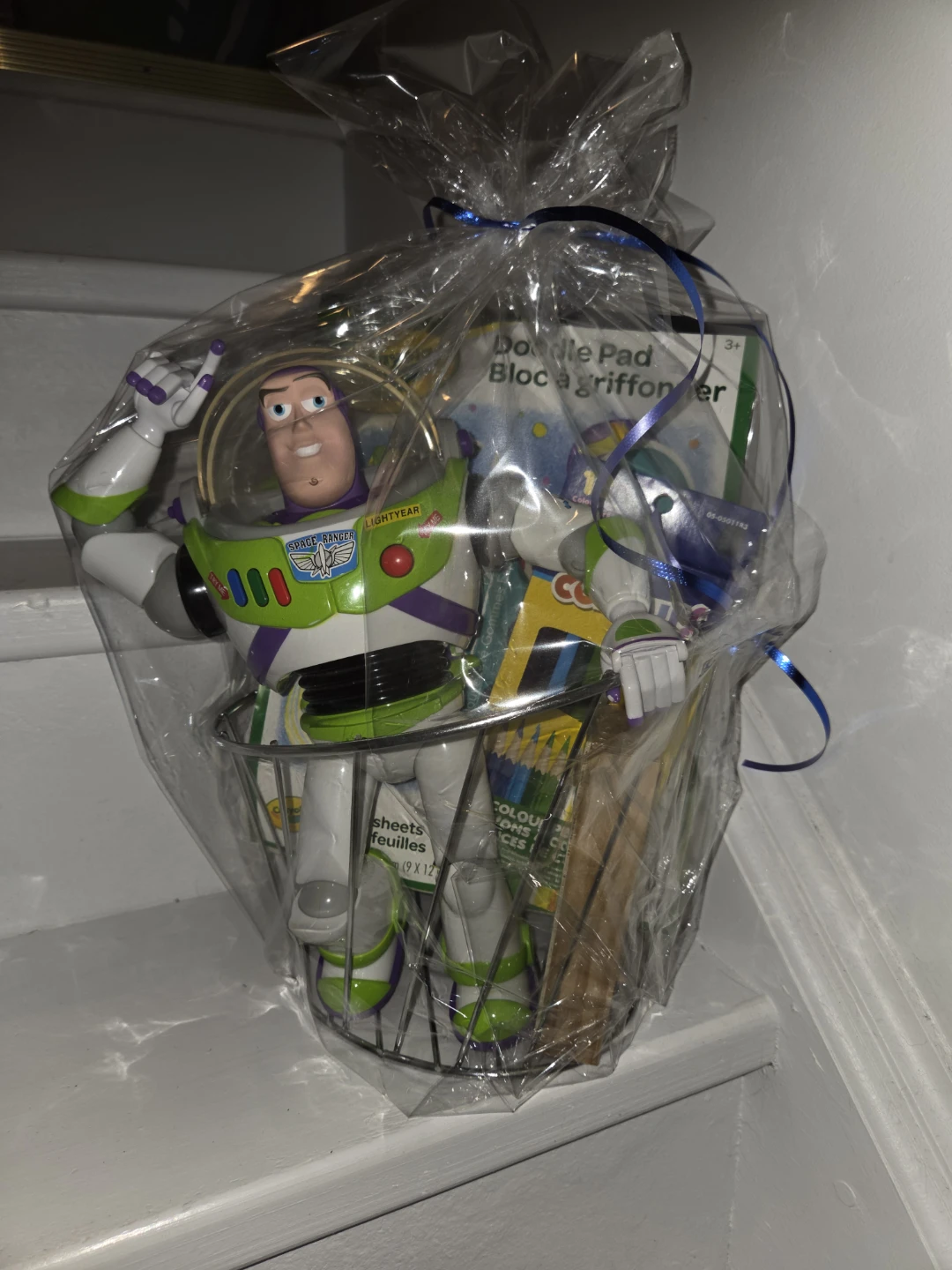 Buzz Lightyear and Craft Gift Basket