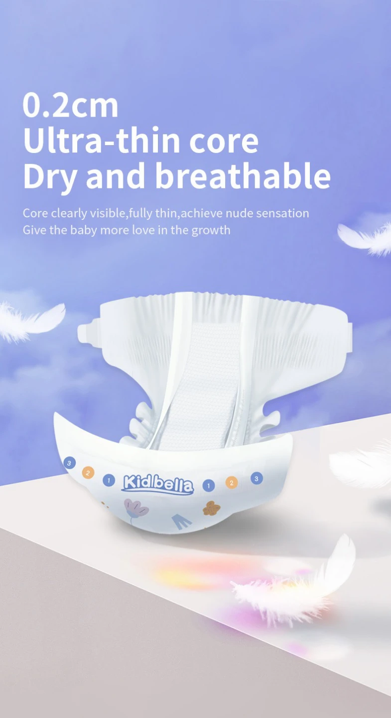 Kidbella Baby Diapers Size M - 62 Count - photo 4