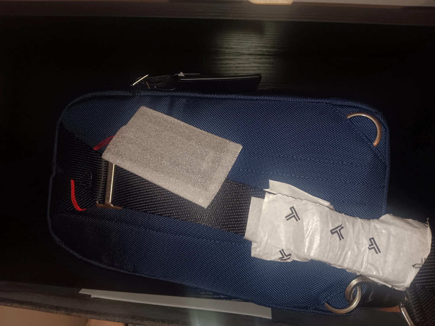 Tumi Flin Small Sling Nylon & Leather Backpack Blue - photo 3