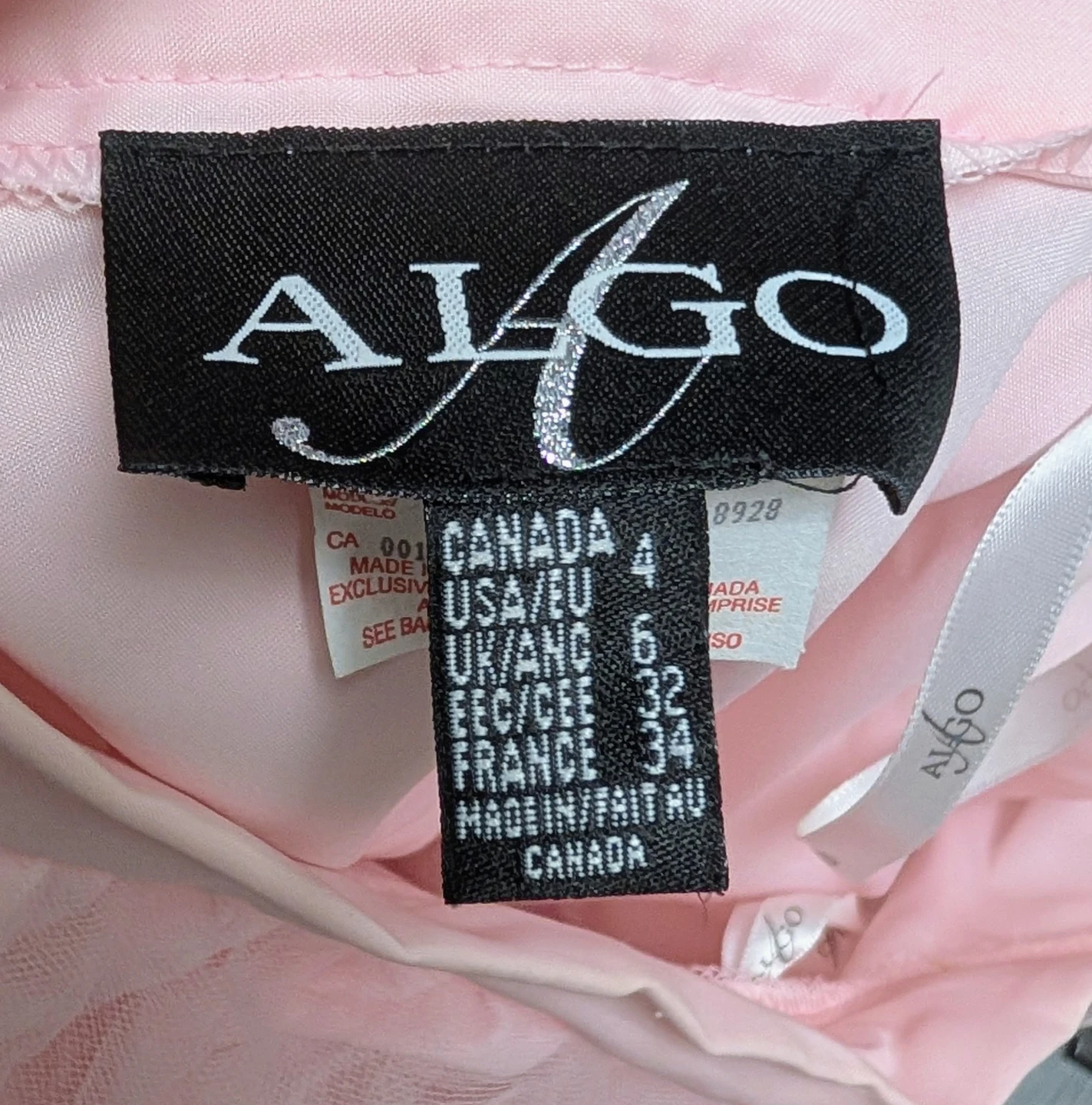 ALGO Pink Sequin & Tulle Two-Piece Dress - Size 4 - photo 5