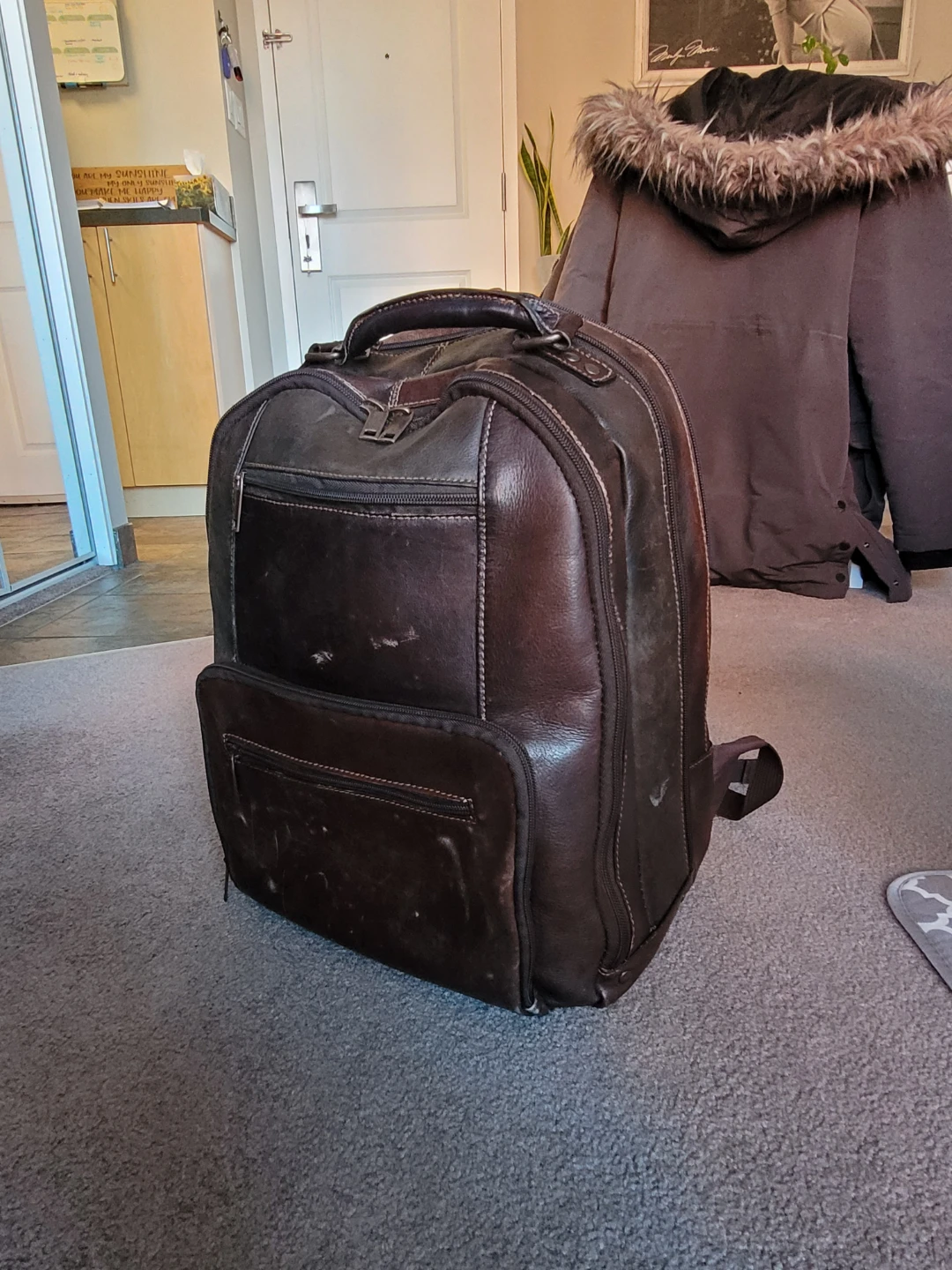 Genuine Leather Backpack