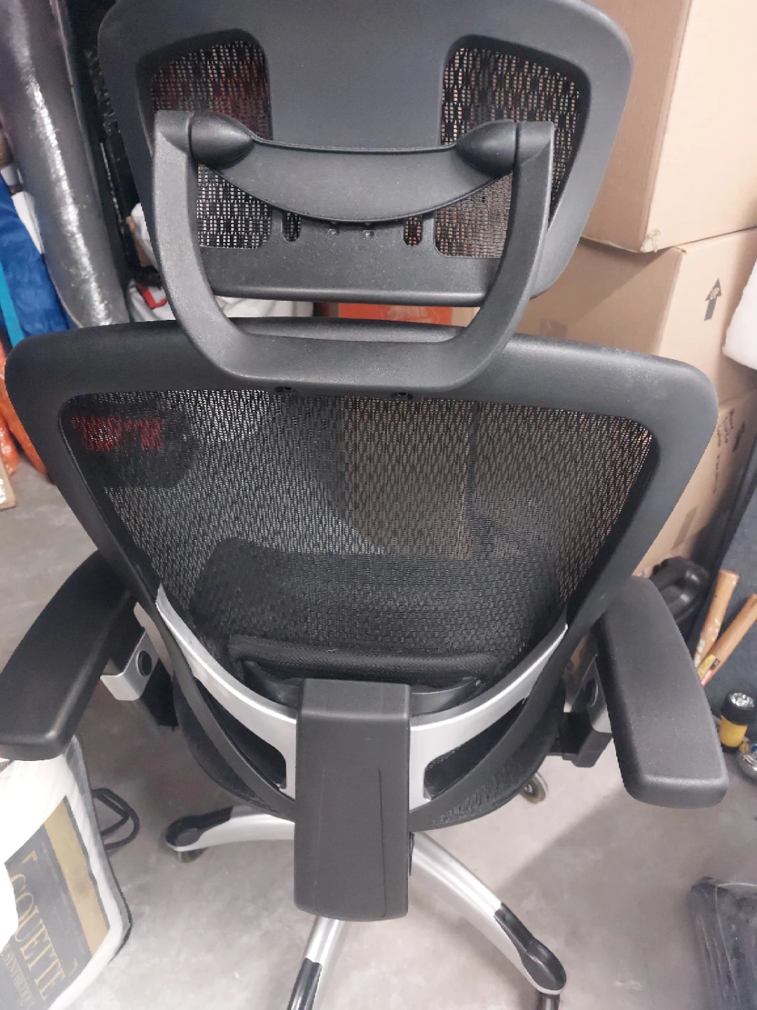 Black Mesh Office Chair with Adjustable Lumbar Support - photo 4