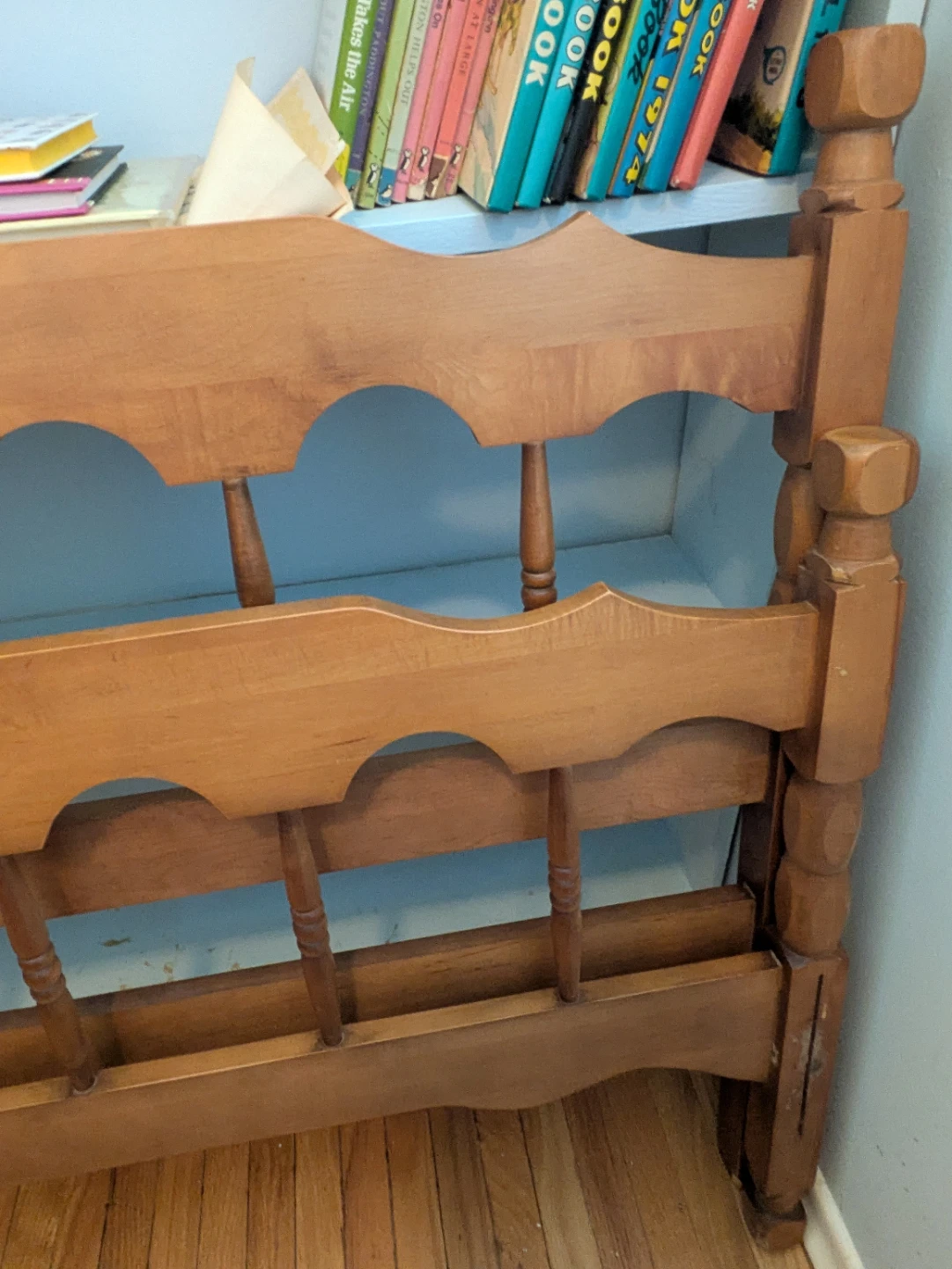 Double bed frame Wooden Headboard/Footboard - photo 2