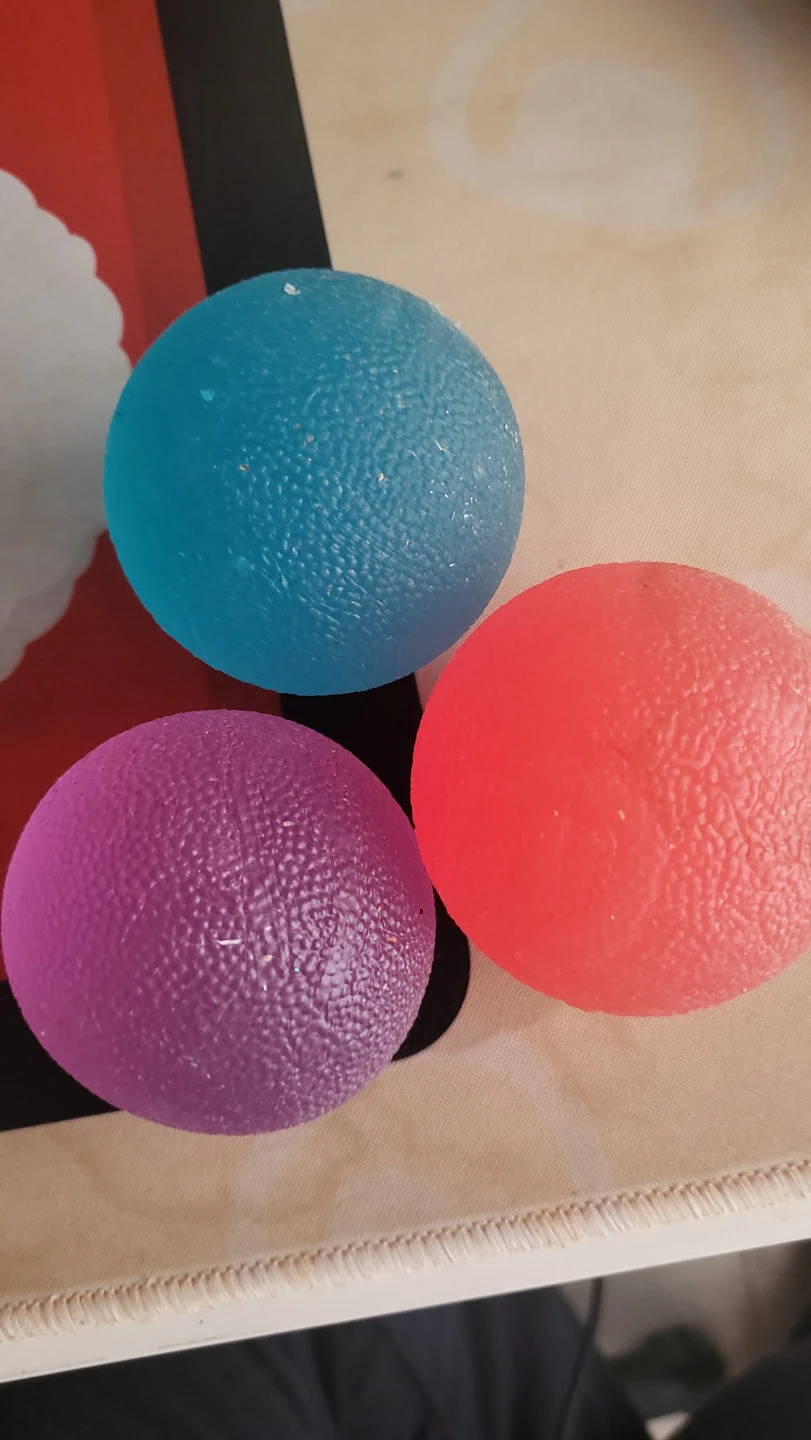 Set of 3 Stress Balls - Blue, Purple, Orange 🏆