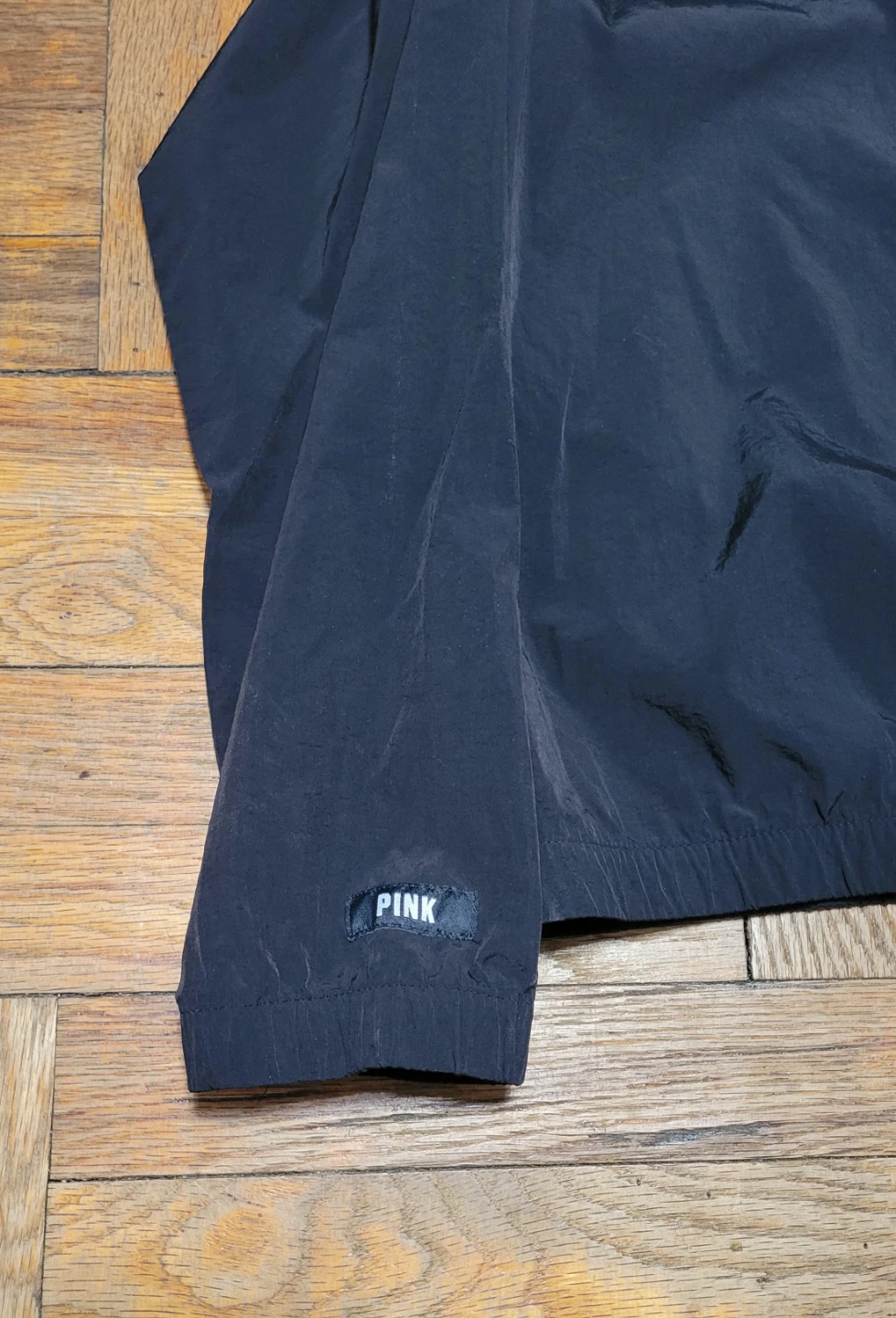 Victoria's Secret PINK Black Full Zip Hooded Jacket Size L/XL - photo 3