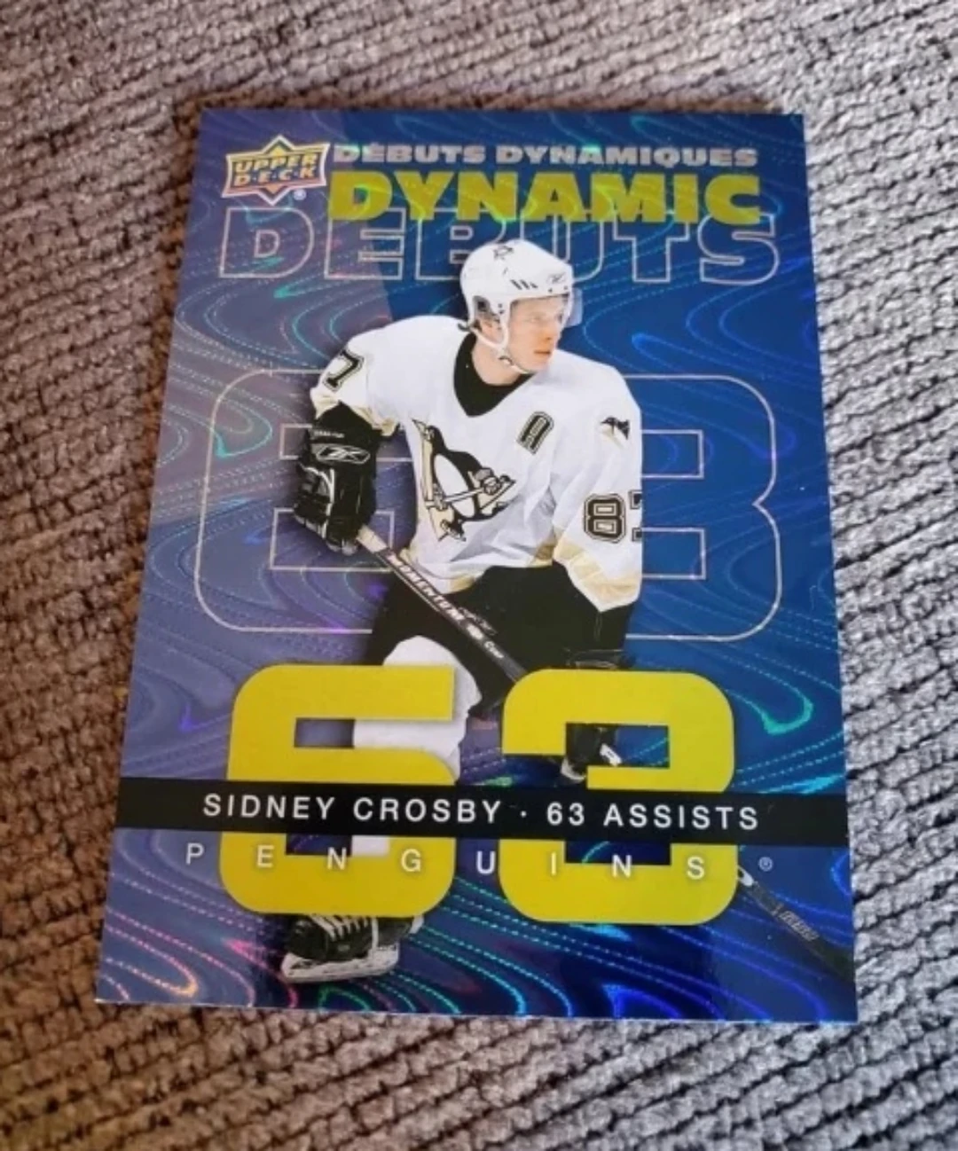 Sidney Crosby 2025 Rookies Dynamic Debuts Card 🥕