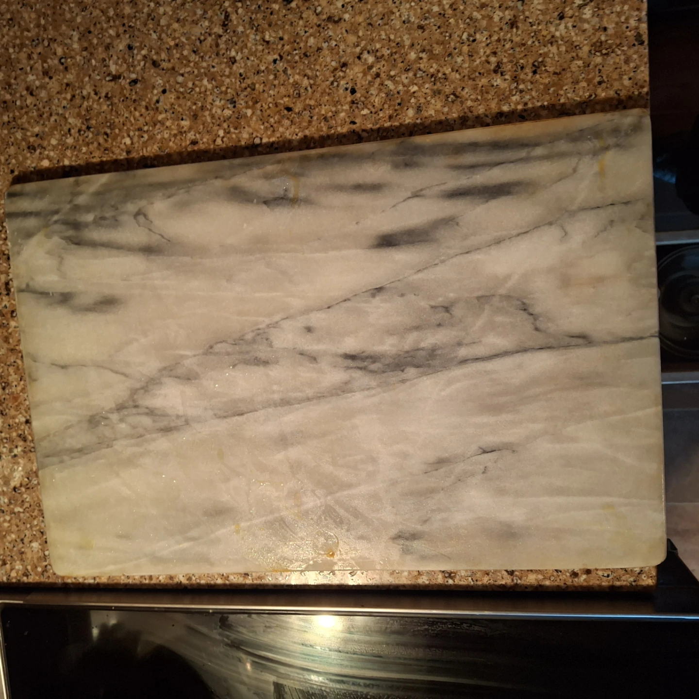 Marble Cutting Board * well used some dings* - photo 2