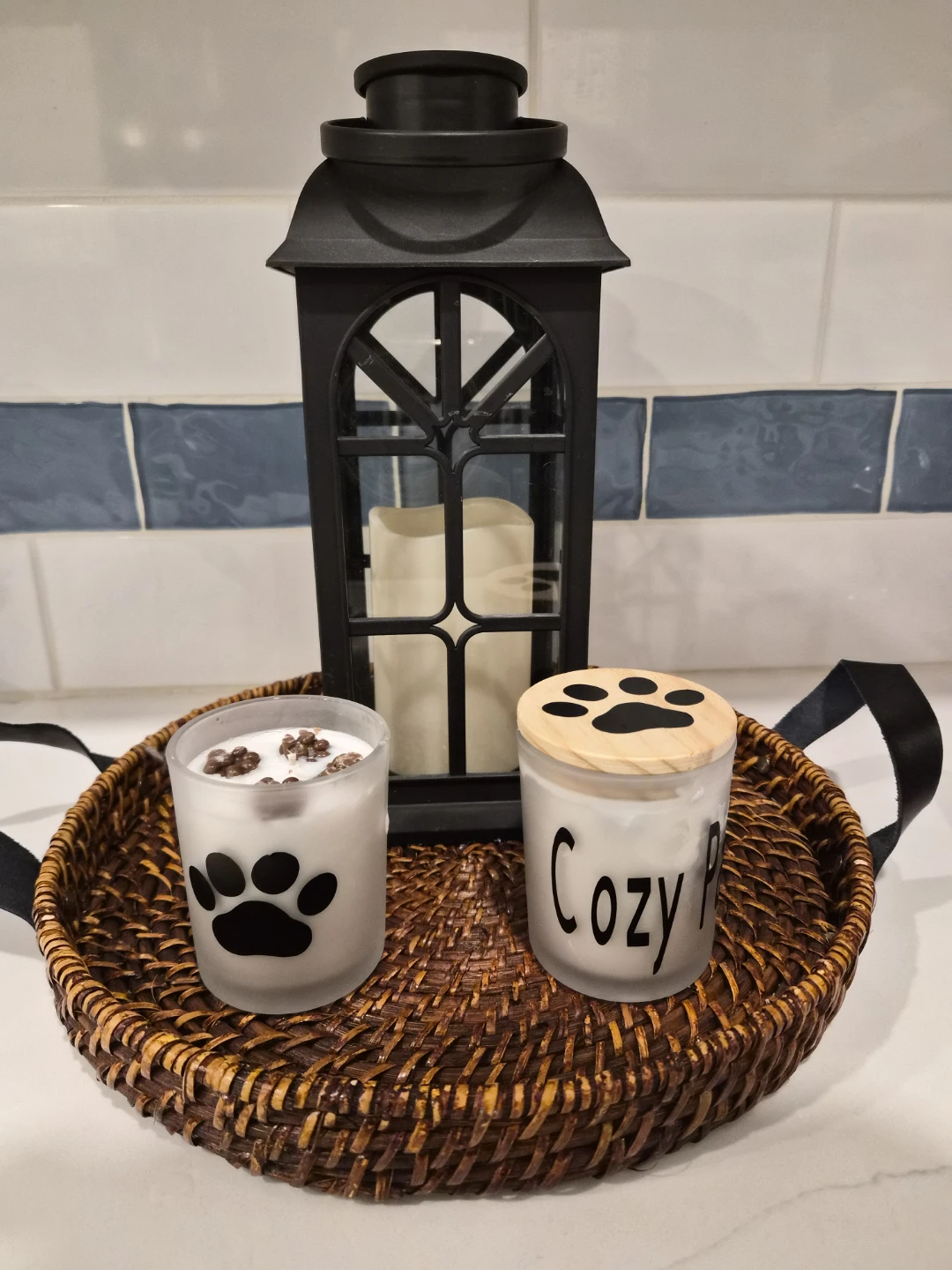 Paw Print Candle – Hand Poured Coconut Wax | Pet Lover Gift - photo 2