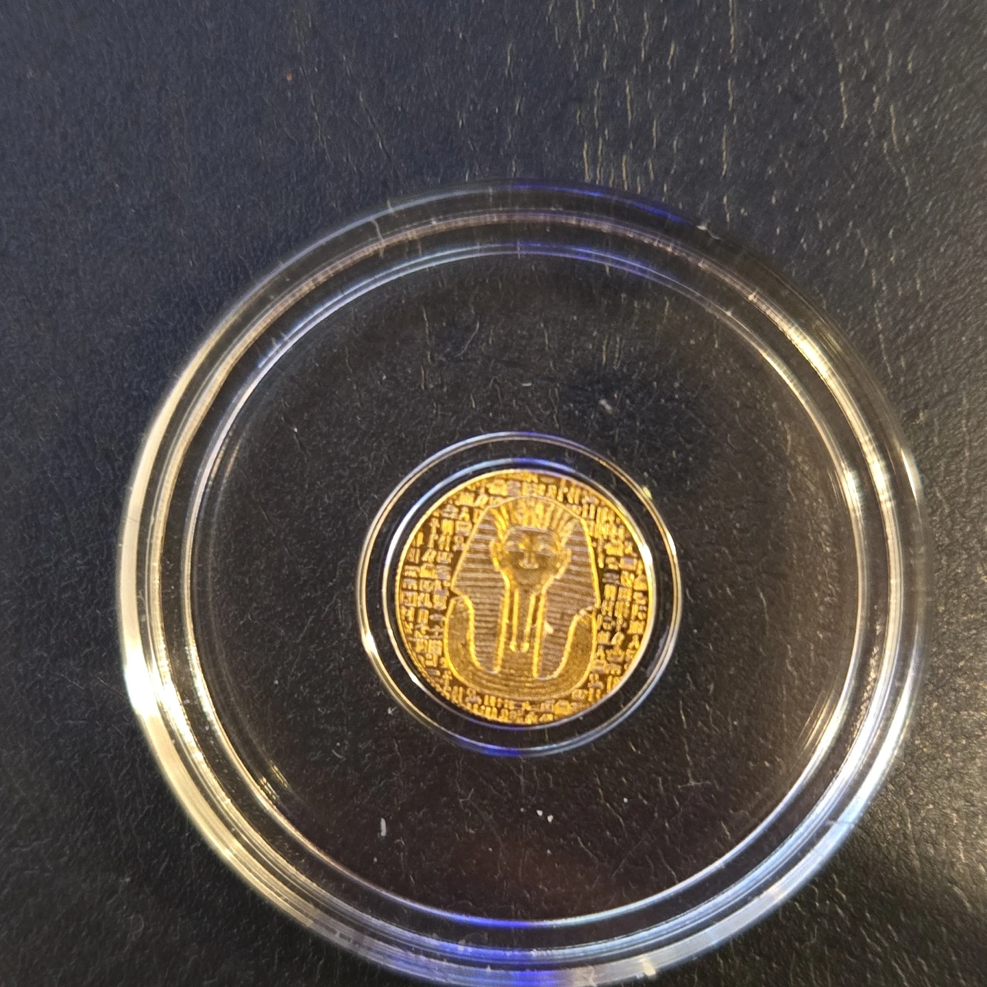 1/200 oz .9999 Gold Coin Egyptian Motif
