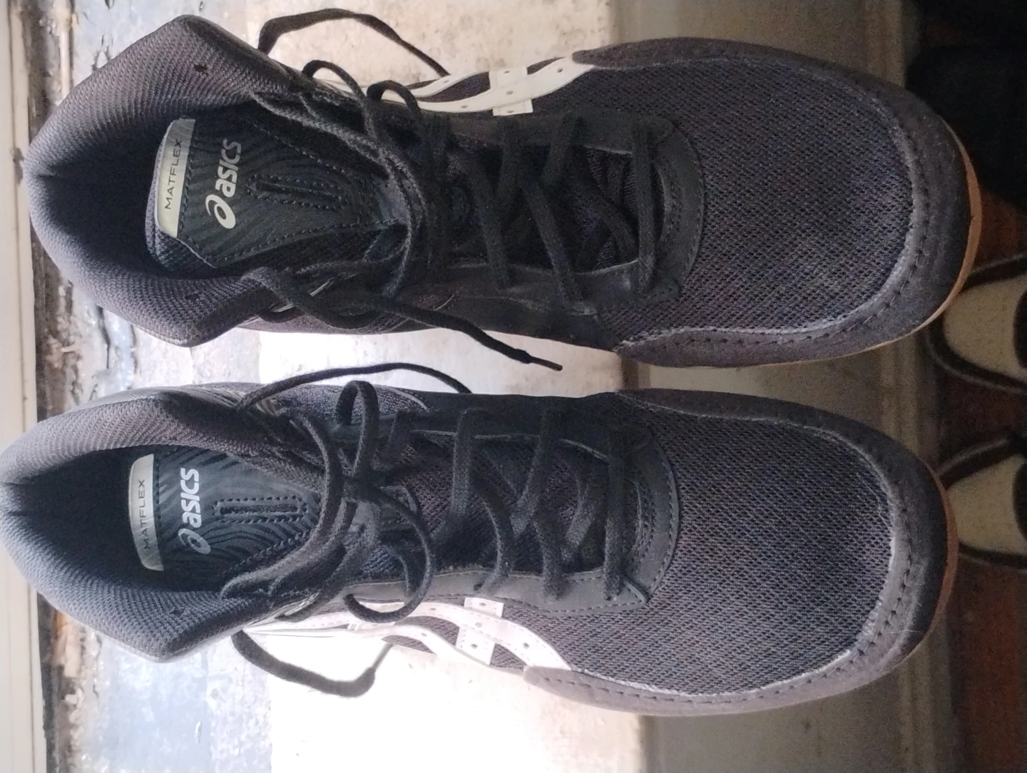 ASICS Matflex 7 Wrestling Shoes Black/White US 12 - photo 2