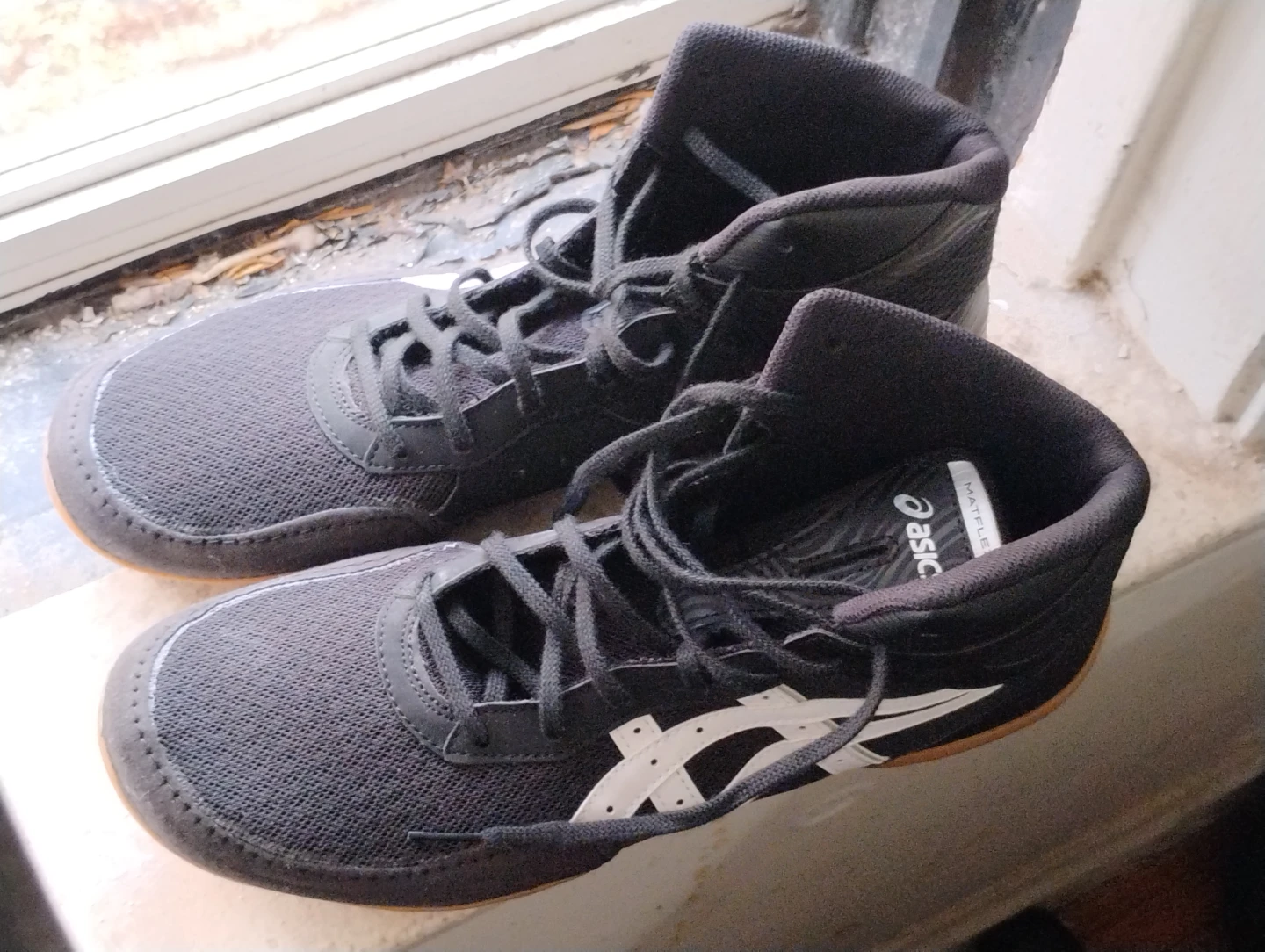 ASICS Matflex 7 Wrestling Shoes Black/White US 12 - photo 4