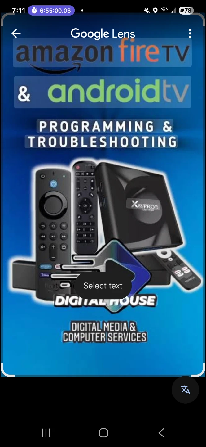 Smart device Drop off/ Pick up ( Firestick/ Android Device )