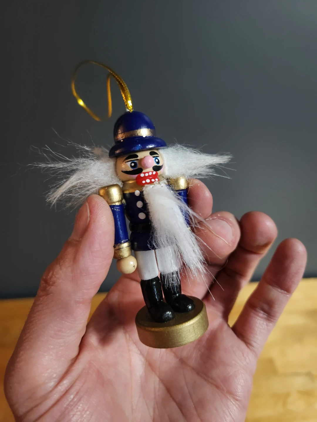 Wooden Nutcracker Ornament
