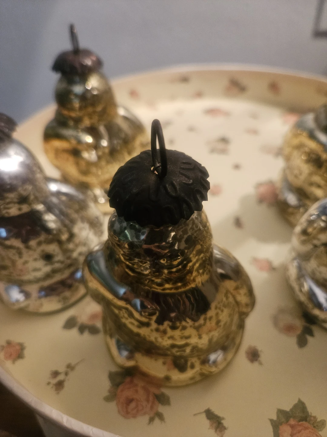 Set of 5 VTG LASS Mercury old fashioned Ornaments - Bird Shaped - photo 2