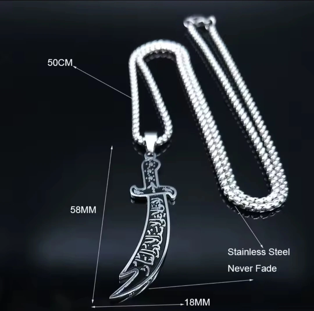 Stainless Steel Dagger Pendant Necklace - Never Fade - photo 2