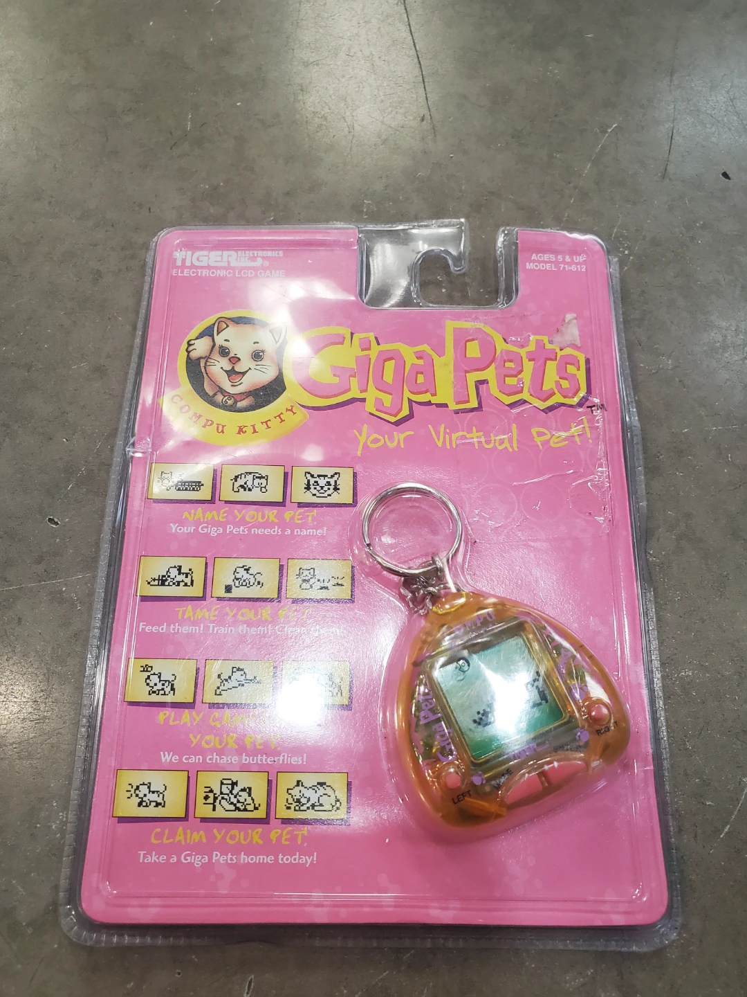 Tiger Electronics Giga Pets Compu Kitty Virtual Pet