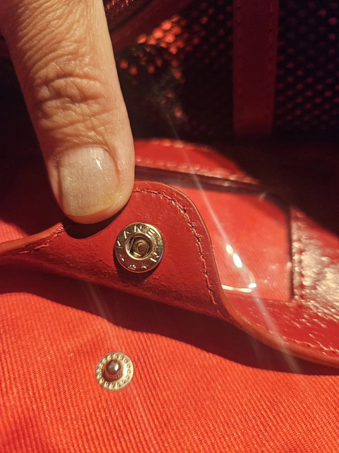 Red Leather Briefcase / Laptop Bag