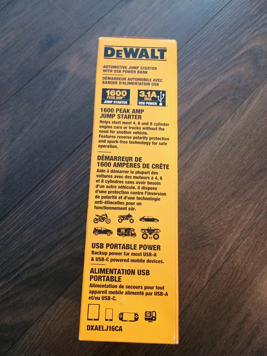 DEWALT 1600A Automotive Jump Starter with USB Power Bank - photo 3