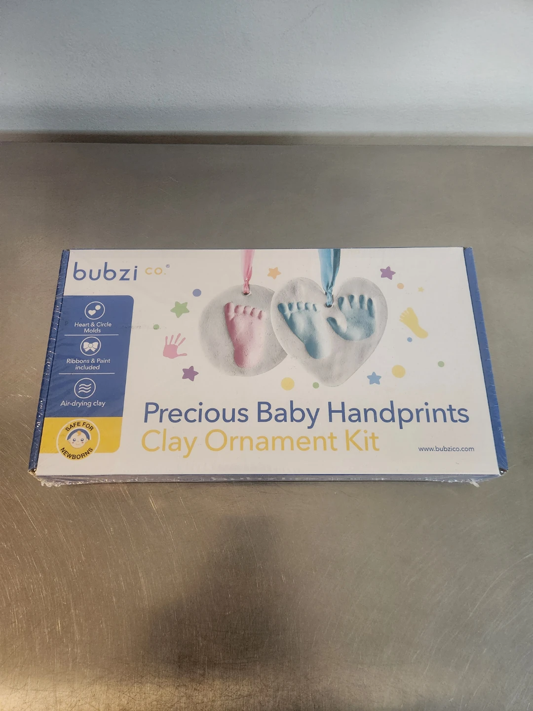 Bubzi Co. Precious Baby Handprints Clay Ornament Kit