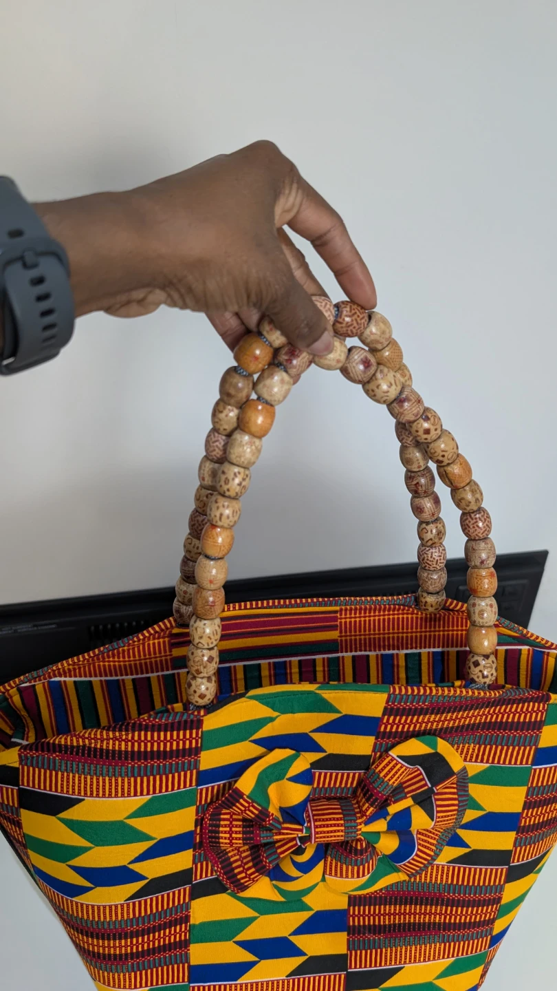 Colorful African Print Tote Bag - photo 2