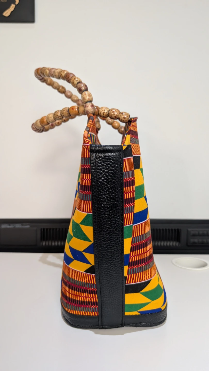 Colorful African Print Tote Bag - photo 3