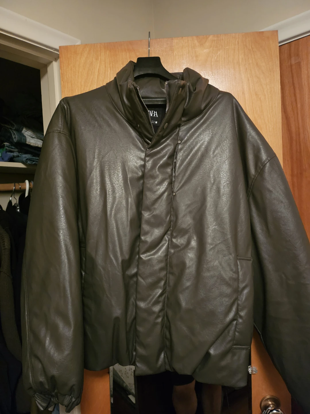 Zara Men's Jackets Bundle (Faux Leather, Fleece, Trench) - photo 3