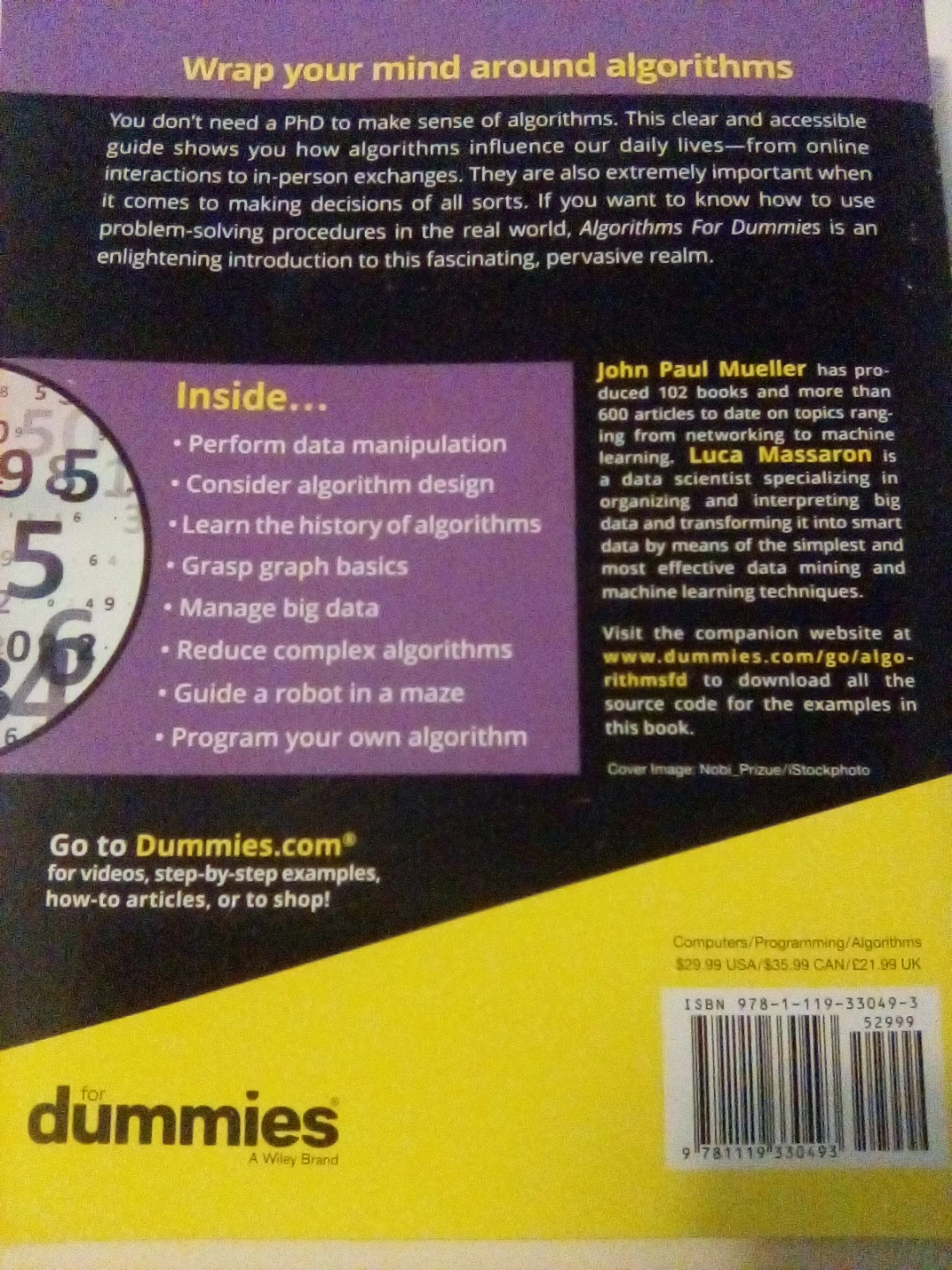 Algorithms For Dummies Book - photo 2