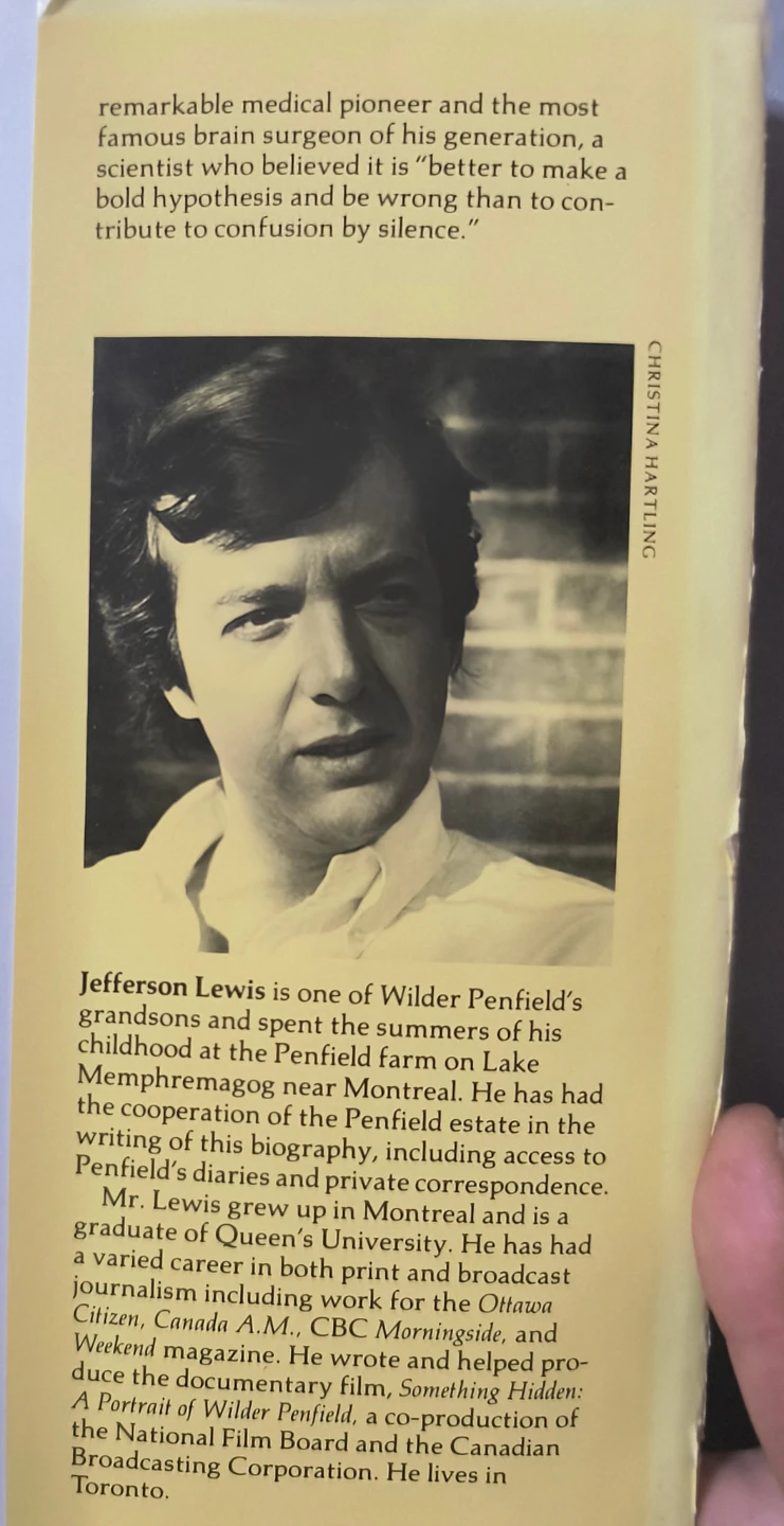 Something Hidden: A Biography of Wilder Penfield - photo 4