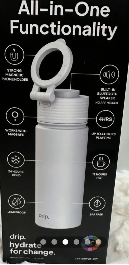 DRIP Water Bottle with Built-in Speaker - photo 3
