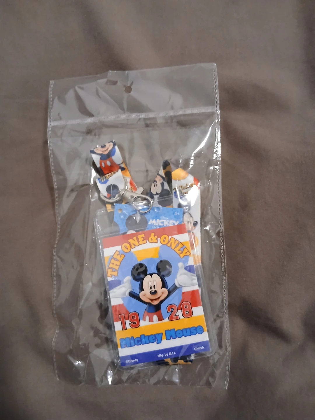 Disney Mickey Mouse "The One & Only" Lanyard with Badge Holder