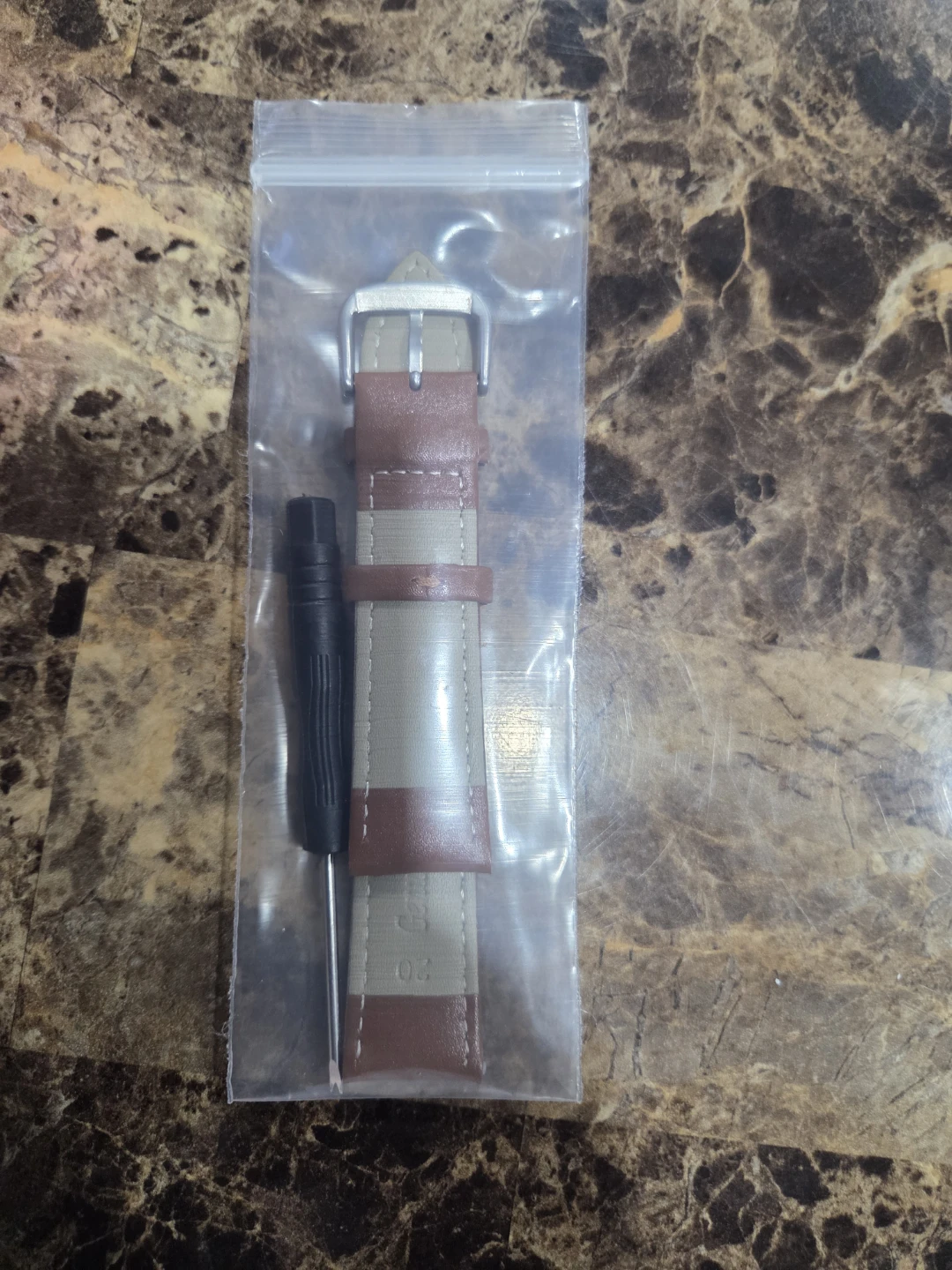 NARAKO 20mm Genuine Leather Watch Band Strap - photo 3